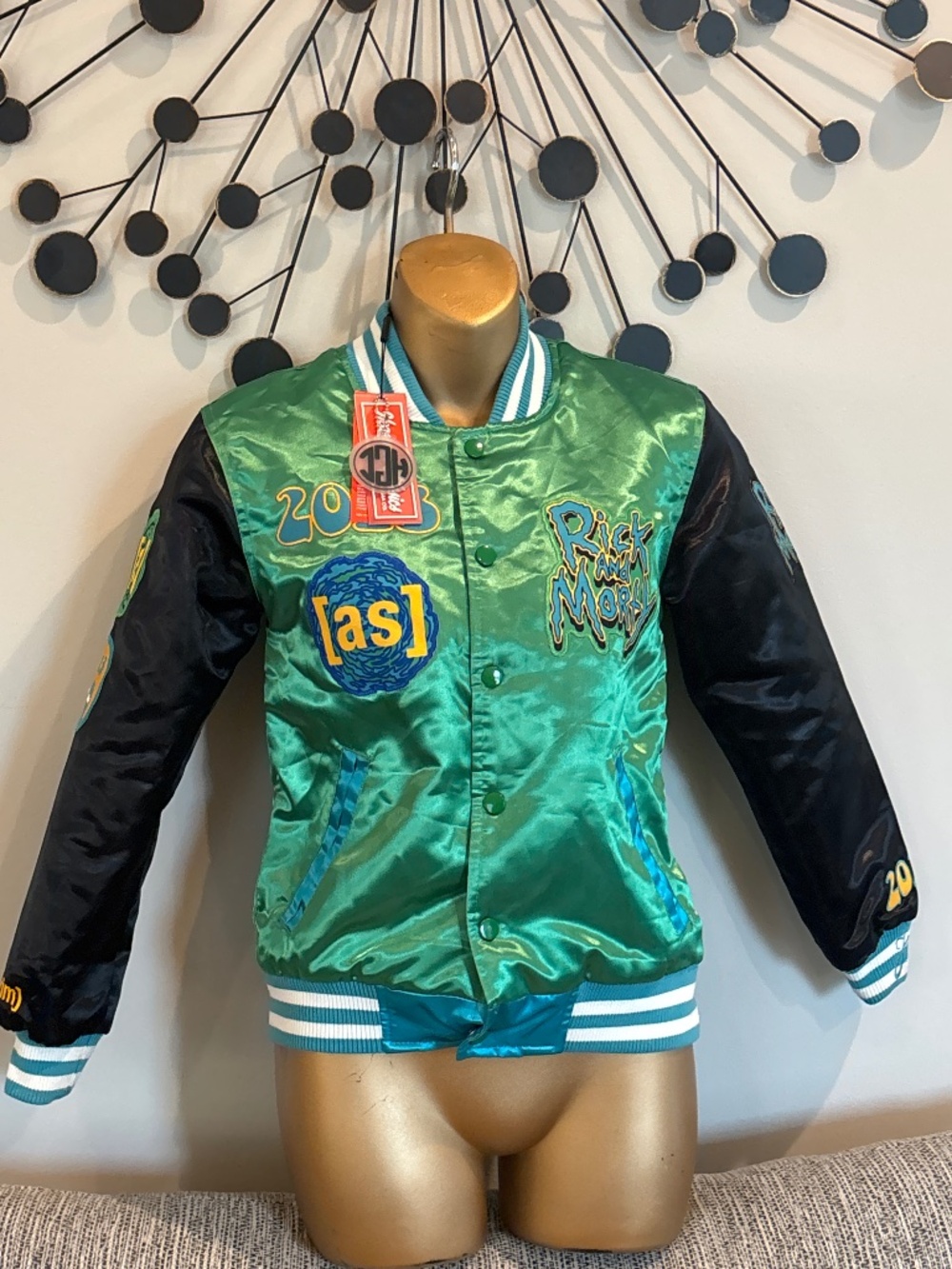 Rick And Morty Varsity Jacket Headgear Classics Youth Small